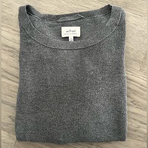 Aritzia Wilfred silk and cashmere knit sweater